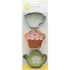 CORTADORES DE GALLETA FIESTA DE TE WILTON 3PZA