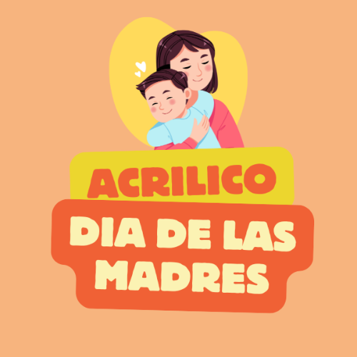 CAKE TOPPER ACRILICO DIA DE LAS MADRES