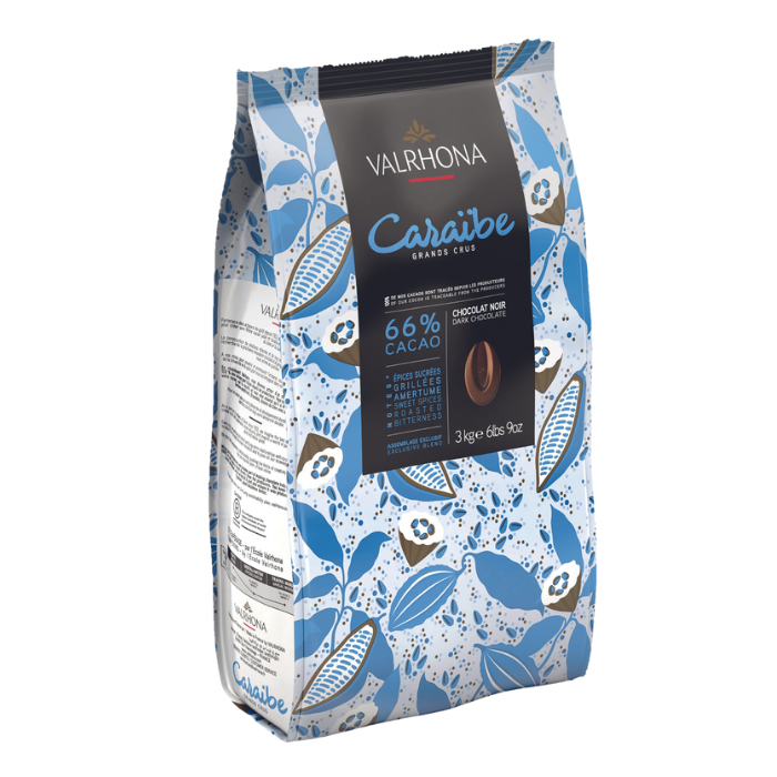 CHOCOLATE CARAIBE 66% BOTON 3KG VALORAMA