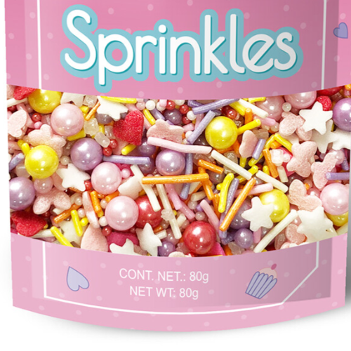 PINK HEART MIX SPRINKLES