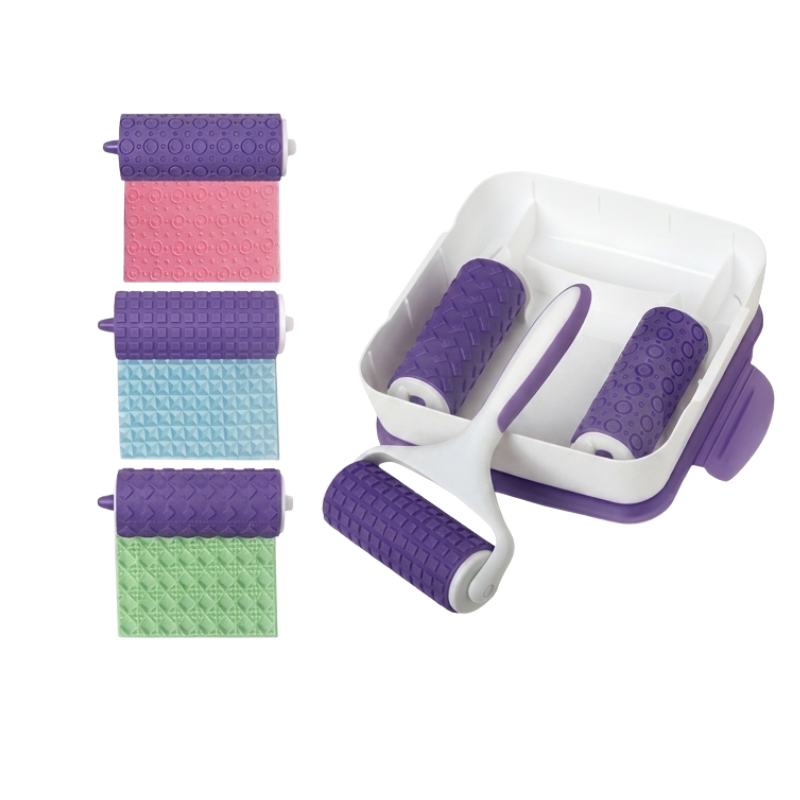ESTUCHE CON 3 RODILLOS INTERCAMBIABLES TEXTURA FONDANT