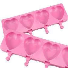MOLDE DE SILICON CORAZON PALETA