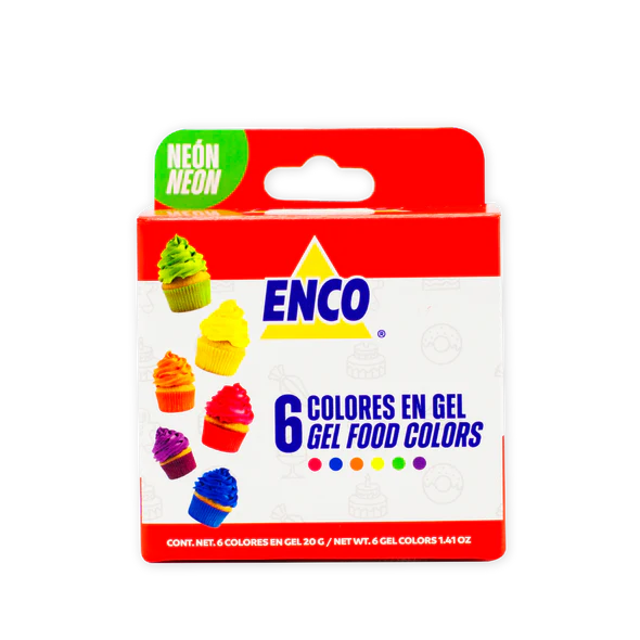KIT 6 COLORES NEON ENCO (20G)