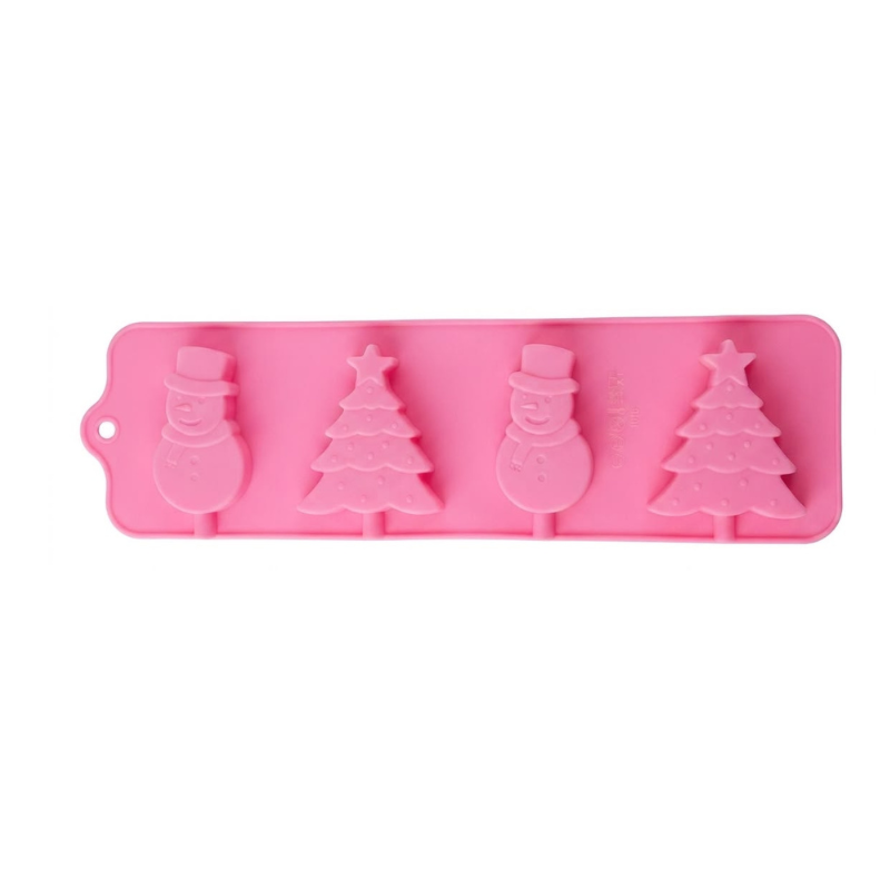 MOLDE SILICON PALETA NAVIDAD