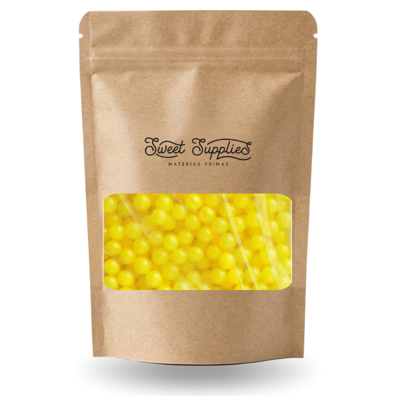 PERLA DIAMANTADA MEDIANA AMARILLO