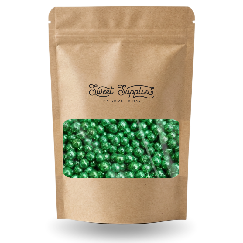 PERLA DIAMANTADA MEDIANA VERDE BANDERA