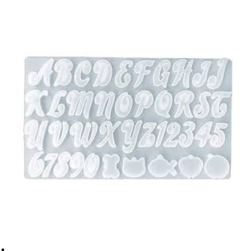 MOLDE SILICON ABECEDARIO MANUSCRITO