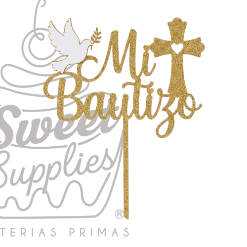 CAKE TOPPER BAUTIZO #1 MDF