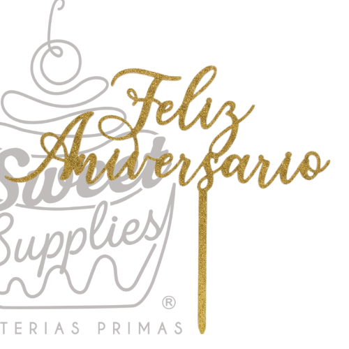 CAKE TOPPER ANIVERSARIO #4 MDF