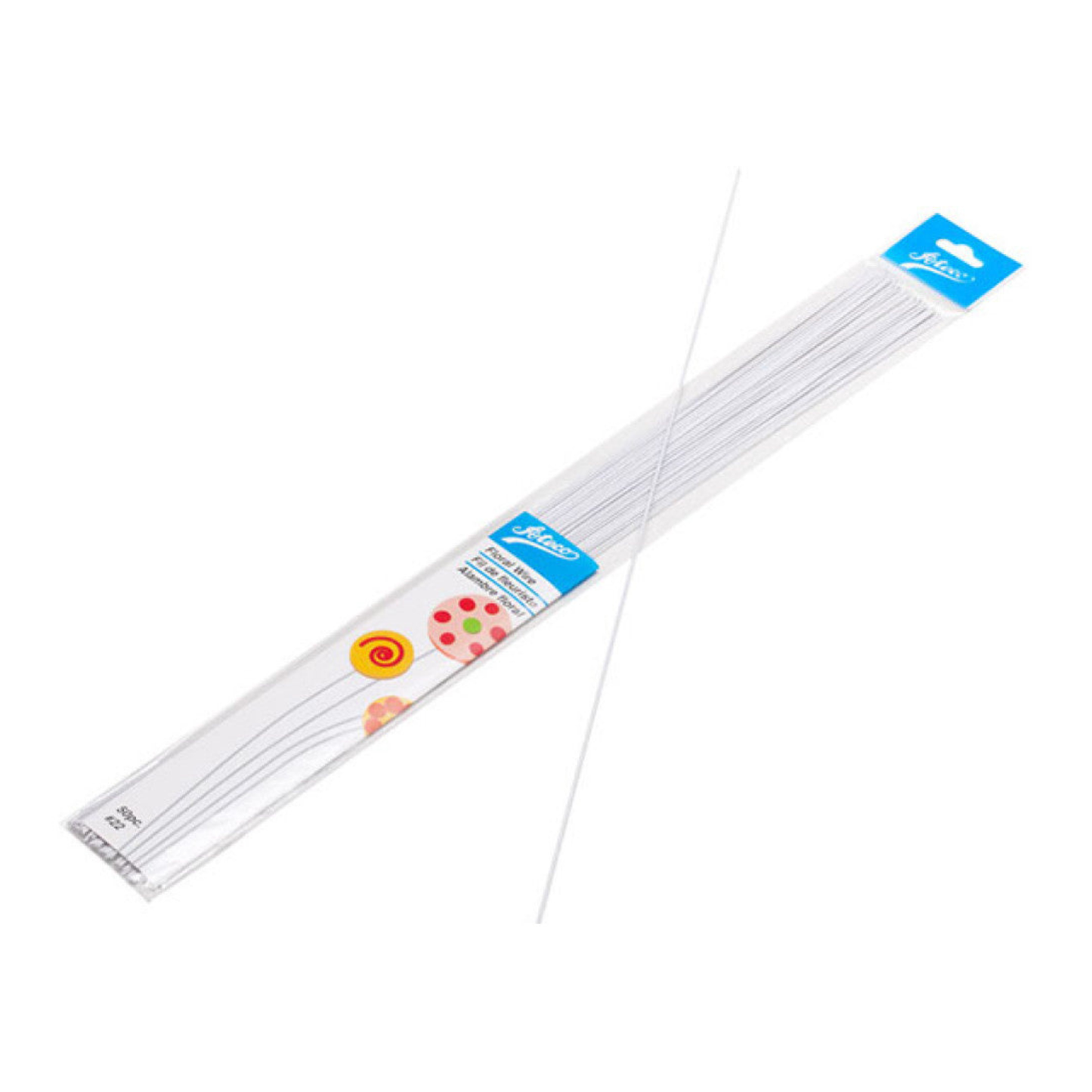 ALAMBRE FLORAL #26 BLANCO