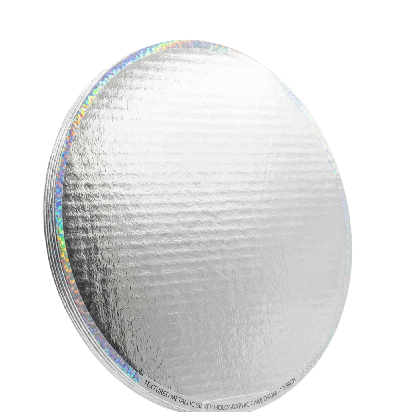 BASE DOBLE LISTON 40 CM PLATEADO