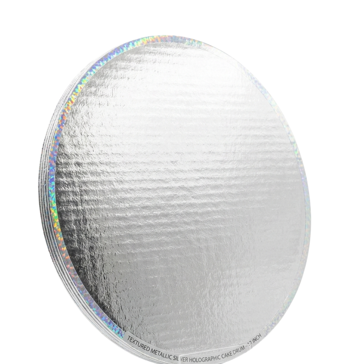 BASE DOBLE LISTON 40 CM PLATEADO