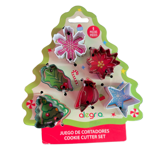 SET DE CORTADORES NAVIDEÑOS 6pz