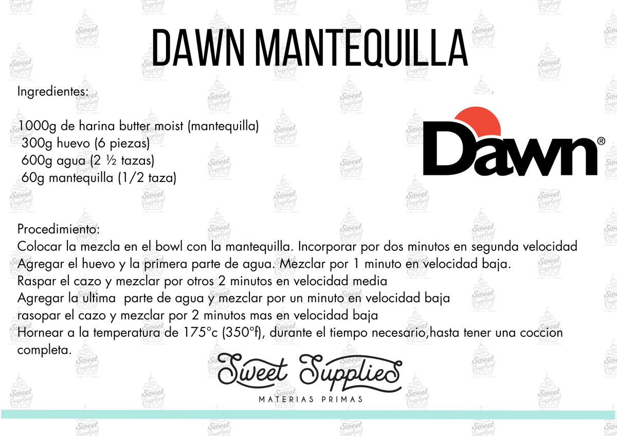 RECETA DAWN MANTEQUILLA