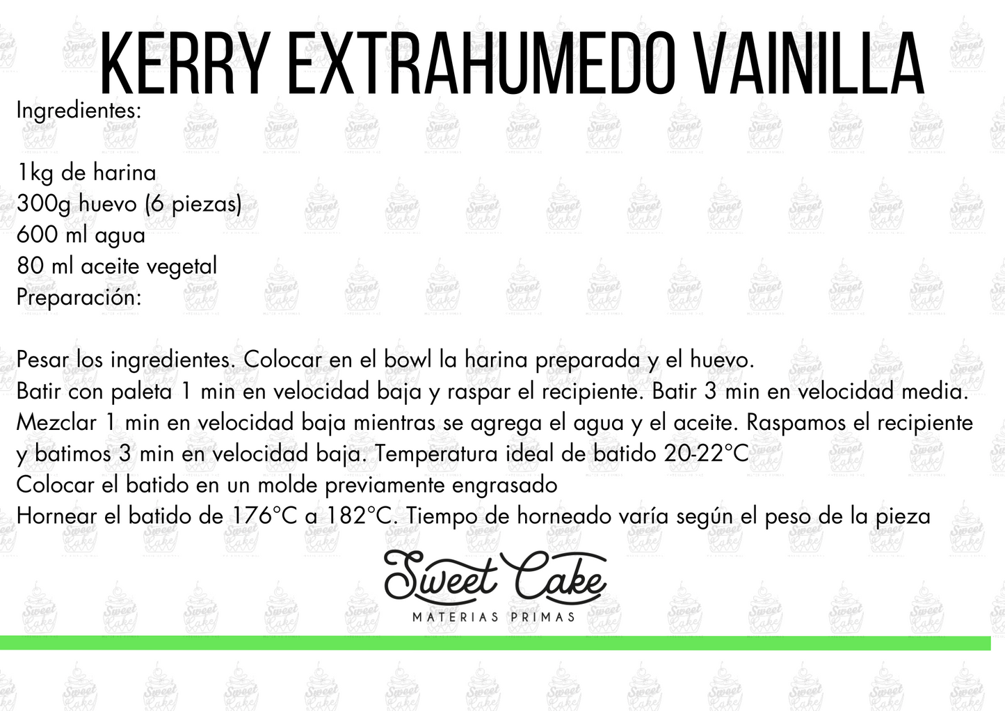 RECETA KERRY EXTRAHUMEDO VAINILLA