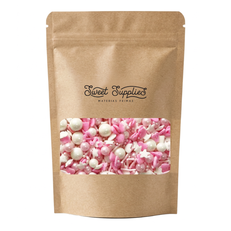 SPRINKLES CORAZONES ROSAS