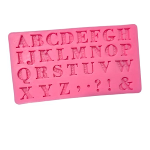 MOLDE DE SILICON ABECEDARIO MINI