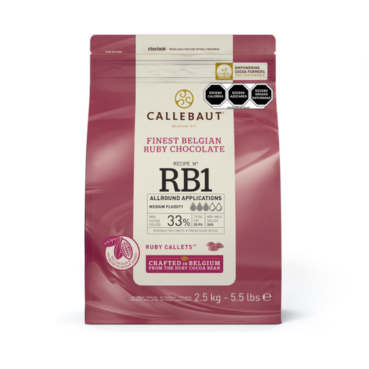RB1 CHOCOLATE RUBY BARRY CALLEBAUT 2.5KG