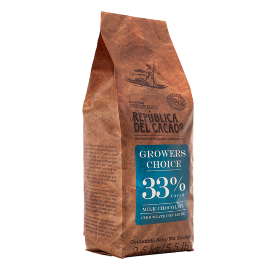 CHOCOLATE GROWER CHOICE 33% 2.5kg