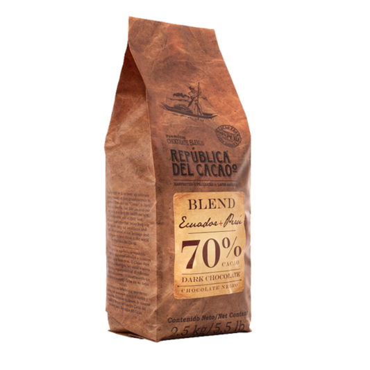 CHOCOLATE ECUADOR+PERÚ 70% 2.5KG