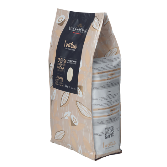 CHOCOLATE IVOIRE 35% BOTON VALRHONA 3KG