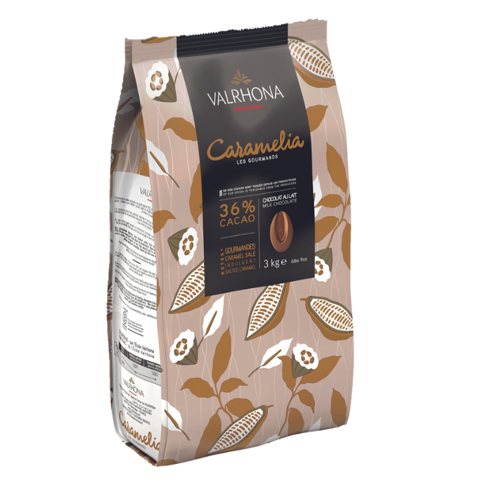 CHOCOLATE CARAMELIA  36% BOTON 3KG VALRHOMA
