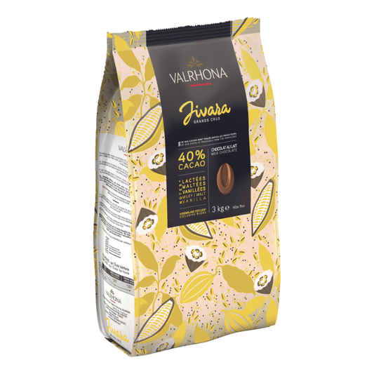 CHOCOLATE JIVARA 40% BOTON VALRHOMA 3KG