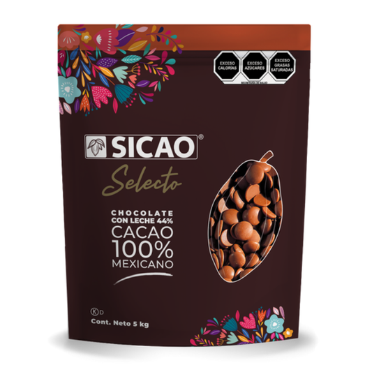 SICAO SELECTO CHOCOLATE CON LECHE 44% WAFER 5KG