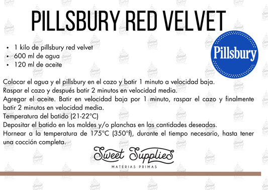 RECETA PILLBURY RED VELVET