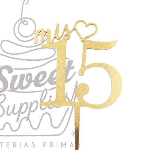CAKE TOPPER XV #1 MDF