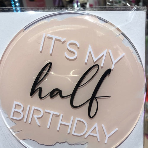 CAKE TOPPERS VINIL CON MANCHA 1PZA