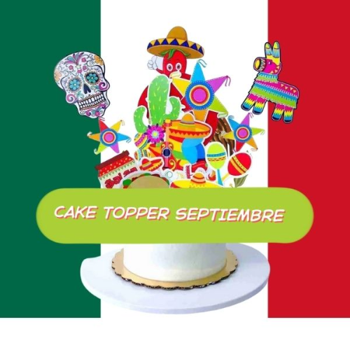 CAKE TOPPER PAPEL SEPTIEMBRE