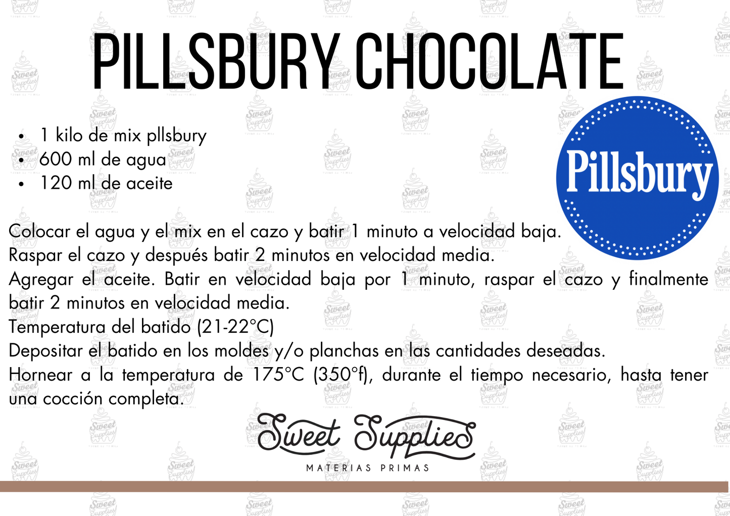 RECETA PILLSBURY CHOCOLATE