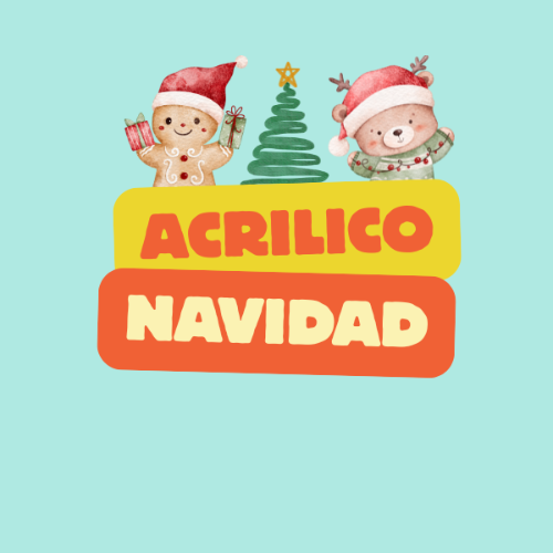 CAKE TOPPER ACRILICO NAVIDAD