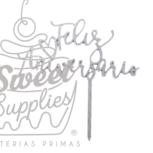 CAKE TOPPER ANIVERSARIO #3 MDF