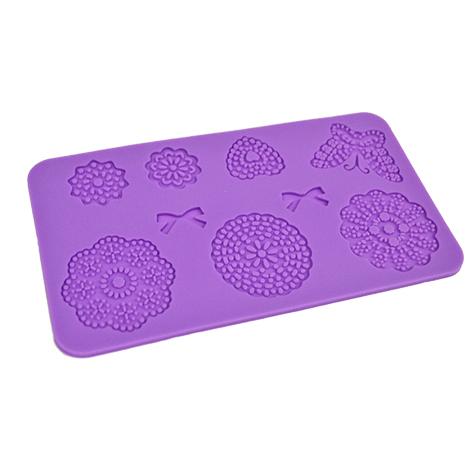 TAPETE DE SILICON FLORES/MOÑOS 18*11*0.3CM JABE
