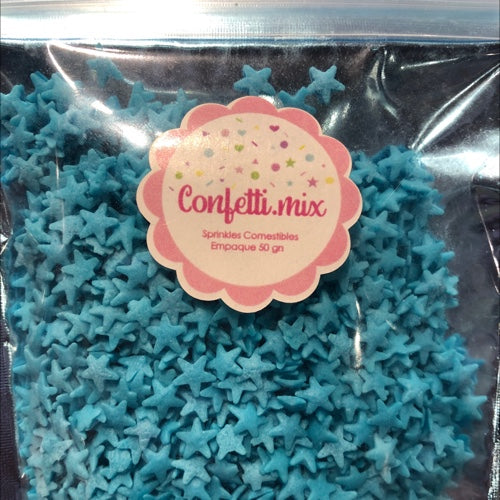 CONFETTI ESTRELLAS AZULES