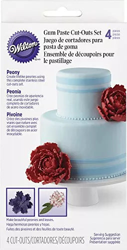 JUEGO DE CORTADORES PASTA DE GOMA PEONY WILTON