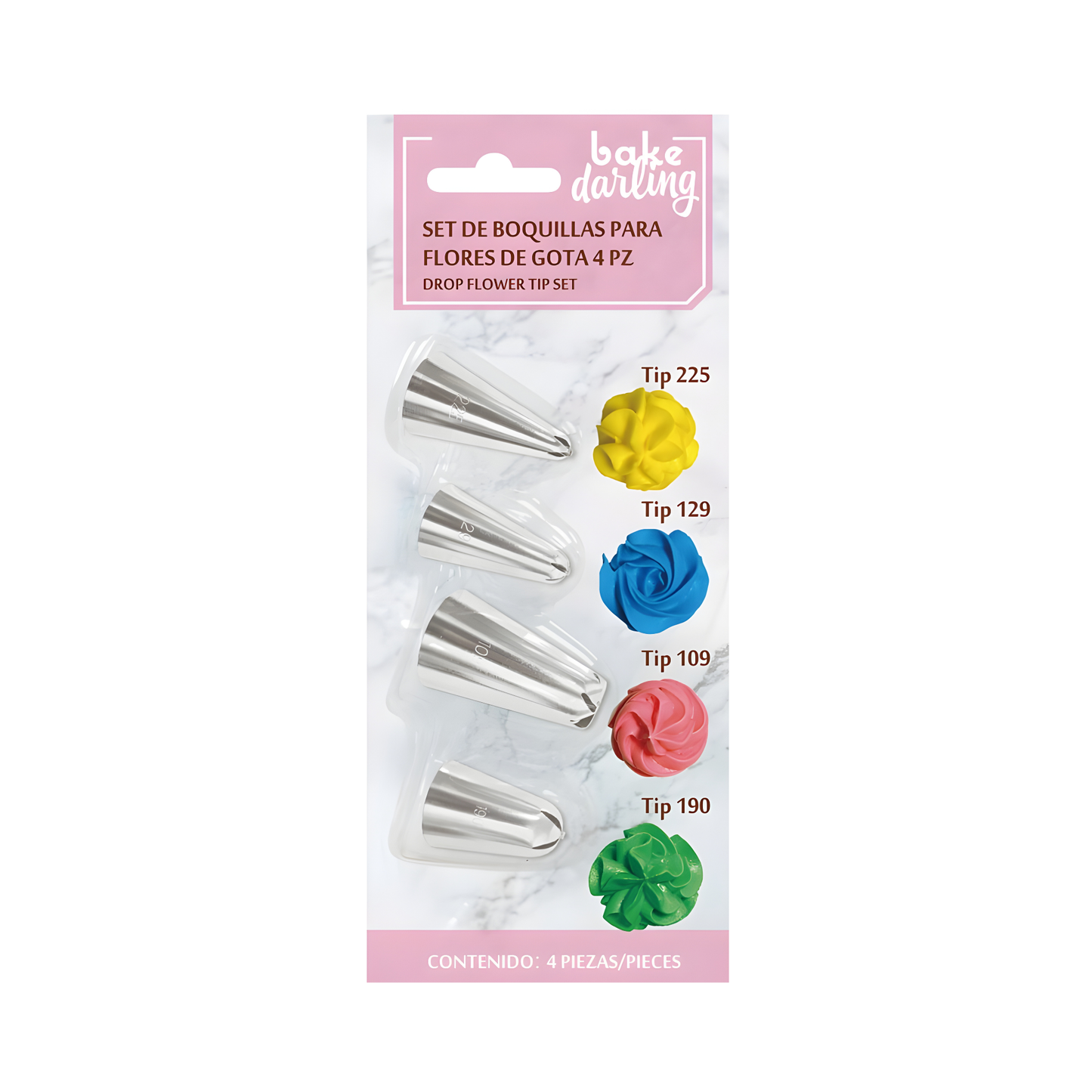 SET DE BOQUILLAS PARA FLORES DE GOTA