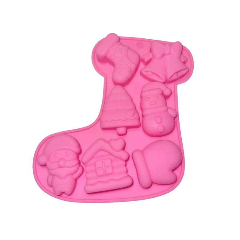 MOLDE SILICON BOTA NAVIDEÑA GDE