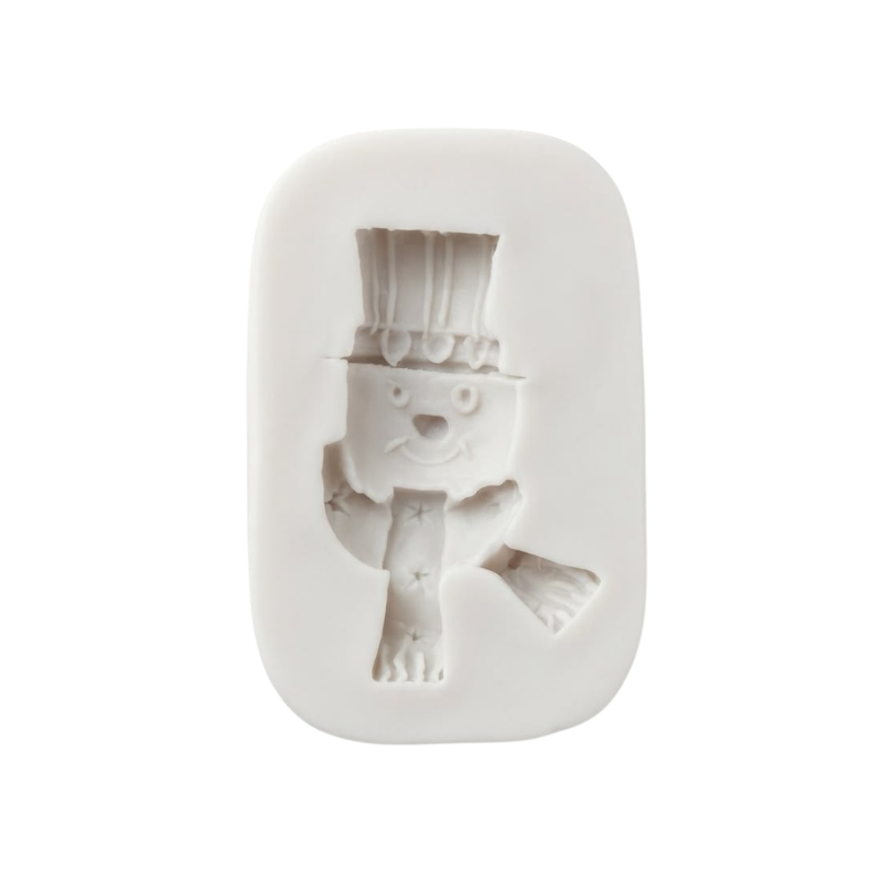 MOLDE SILICON NAVIDAD MONO DE NIEVE