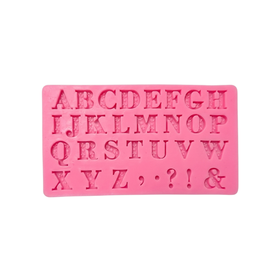 MOLDE DE SILICON ABECEDARIO MINI