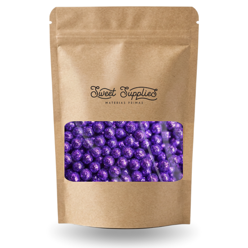 PERLA DIAMANTADA MEDIANA MORADO