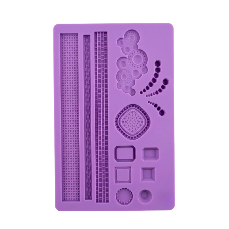 TAPETE DE SILICON ENCAJE 19*12*0.5CM JABE