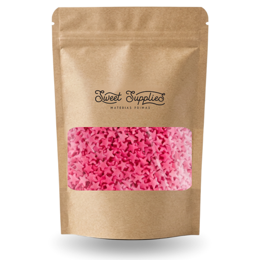 CONFETTI ESTRELLAS ROSAS