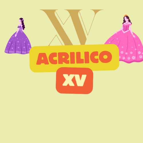 CAKE TOPPER ACRILICO XV