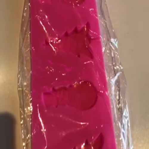MOLDE SILICON PALETA NAVIDAD