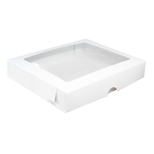 CAJA #7 CAJA BLANCA CON VENTANA (26X26X6.5)