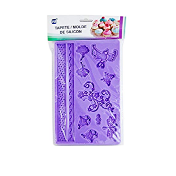 TAPETE DE SILICON ENCAJE 20*13*1CM JABE