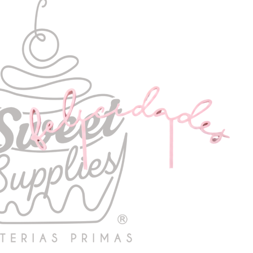 CAKE TOPPER FELICIDADES MDF